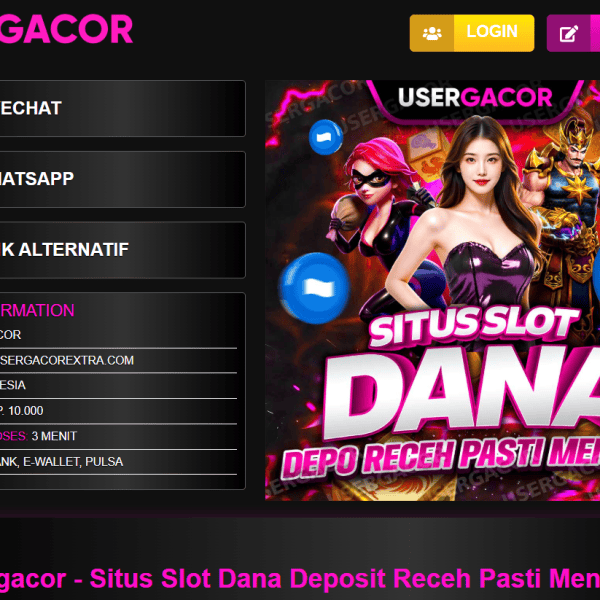 Usergacor: Penyedia Link Slot Dana Resmi dan Terpercaya